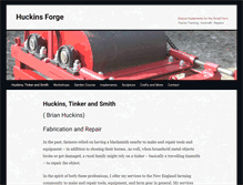 Tablet Screenshot of huckinsforge.com